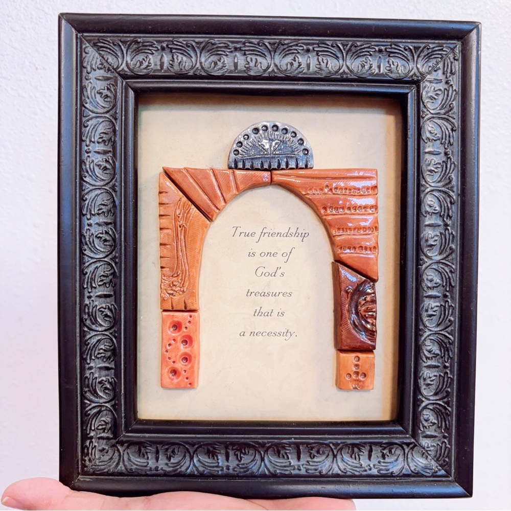 3-D Framed Tile Artwork by NINA IRWIN True Friendship is one of God’s treasures